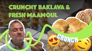 Crunchy Baklava & Fresh Maamoul: How It's Made. بوشيه دوريه: حلويات شرقية لبنانية لذيذة صنع في فرنسا