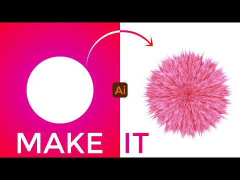 How to create fur effect. Fur effect tutorial illustrator.
