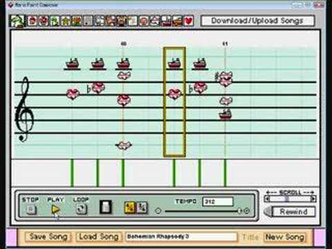 Bohemian Rhapsody Mario Paint Composer