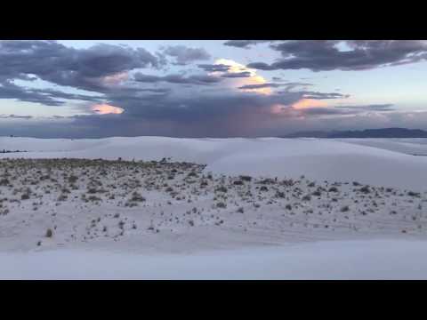 Lightning over White sands national monument