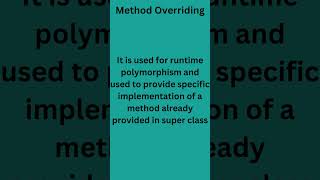 Method Overriding in java | TechBot