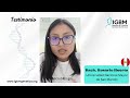 Testimonio 14 sobre la pasantía en el IGBM