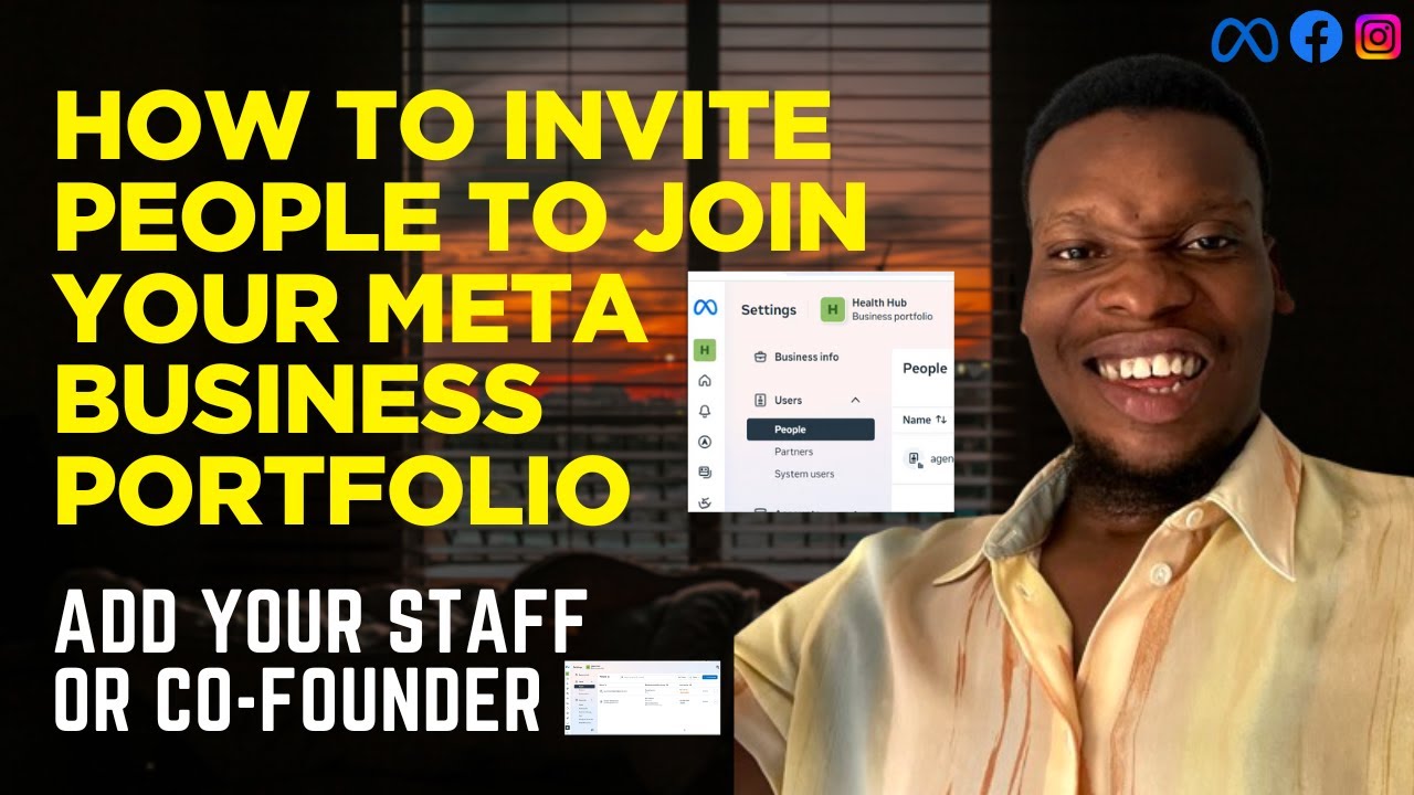 How to Invite People to Join Your Meta Business Portfolio (Partial Access vs Full Access)