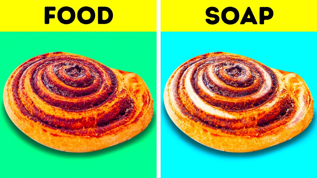 SOAP FOOD VS REAL FOOD 32 UNEXPECTED WAYS TO USE BATHROOM ITEMS