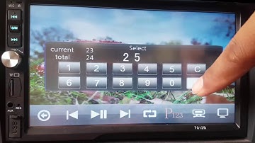 Head Unit : How to choose video by number in Double din 7012B