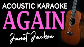 AGAIN - Janet Jackson (Juris Version) | ACOUSTIC KARAOKE