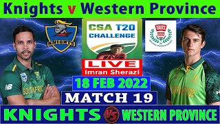 Western Province  vs  Knights  Live T20 Match  | T20 MATCH LIVE |SRI VS NED 20\10\2022