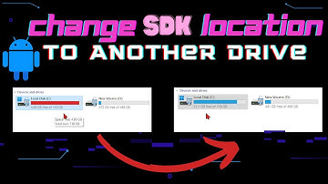 How to change Android SDK location to another drive in Android Studio(.gradle, .android, SDK folder)
