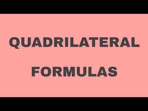 Vídeo: O que é fórmula quadrilateral?