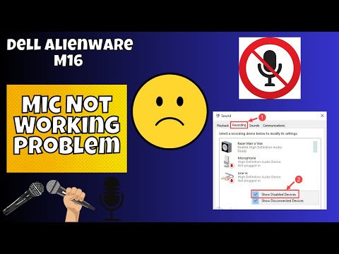 Dell Alienware M16 Microphone not working problem by Ultimate PC Guide