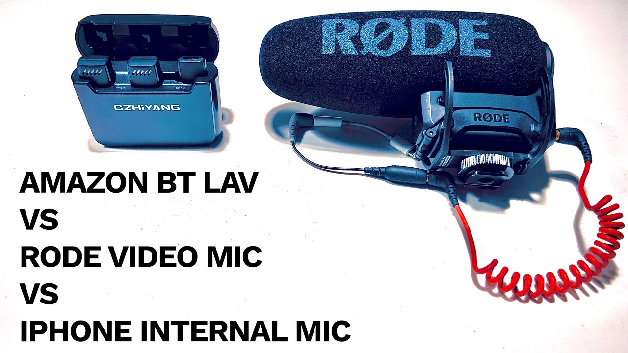 AMAZON Bluetooth LAV MIC VS Rode Video Mic Pro VS IPhone 13 Pro YouTube