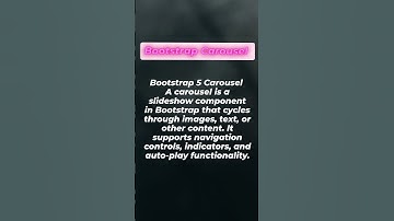 "Master Bootstrap 5 Carousel: Create Stunning Slideshow Effects with Ease!"