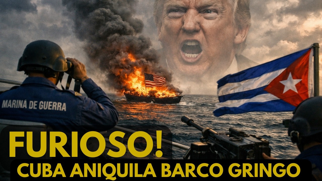 🚨 ¡ESCALA LA TENSIÓN! CUBA DESTRUYE BARCO DE EE.UU. Y TRUMP ESTALLA DE FURIA 🔥