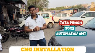 Tata Punch 2023 Automatic/AMT CNG Installation with Good boot.