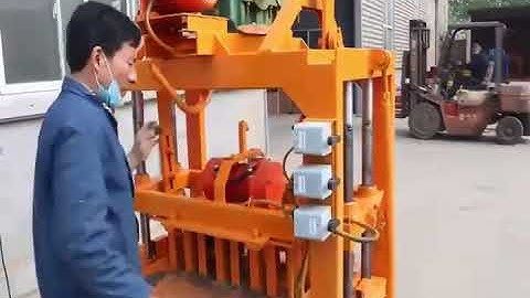 Simple Semi Automatic Block Making Machine
