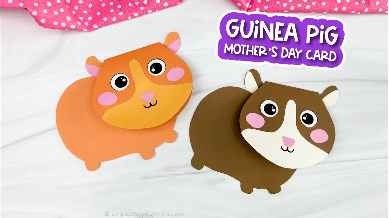 Guinea Pig Mother's Day Card Craft For Kids - YouTube guinea-pig-mother-s-day-card-craft-for-kids-youtube