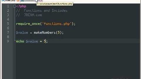 02 PHP - Functions & Includes.flv