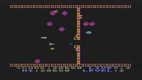 lets play  cosmic defender on the atari 800 xl