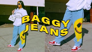How To Style Baggy Denim Jeans Streetwear Edition | Mscrisssy