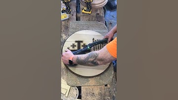 Engraving and Finishing a Bourbon Barrel LidAutomatic 6