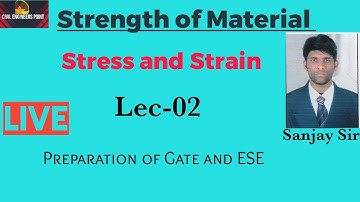 Strength of Material lecture-02 Stress and Strain #Gate2022 #ESE