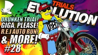 Hatventures - Trials Evolution #28 - Drunken Trial! Giga, Please! R.E.J Auto Run!