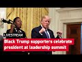 Trump, Pence host Young Black Leadership Summit at White House