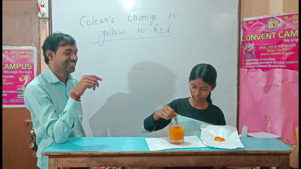 Colour change yellow to Red 