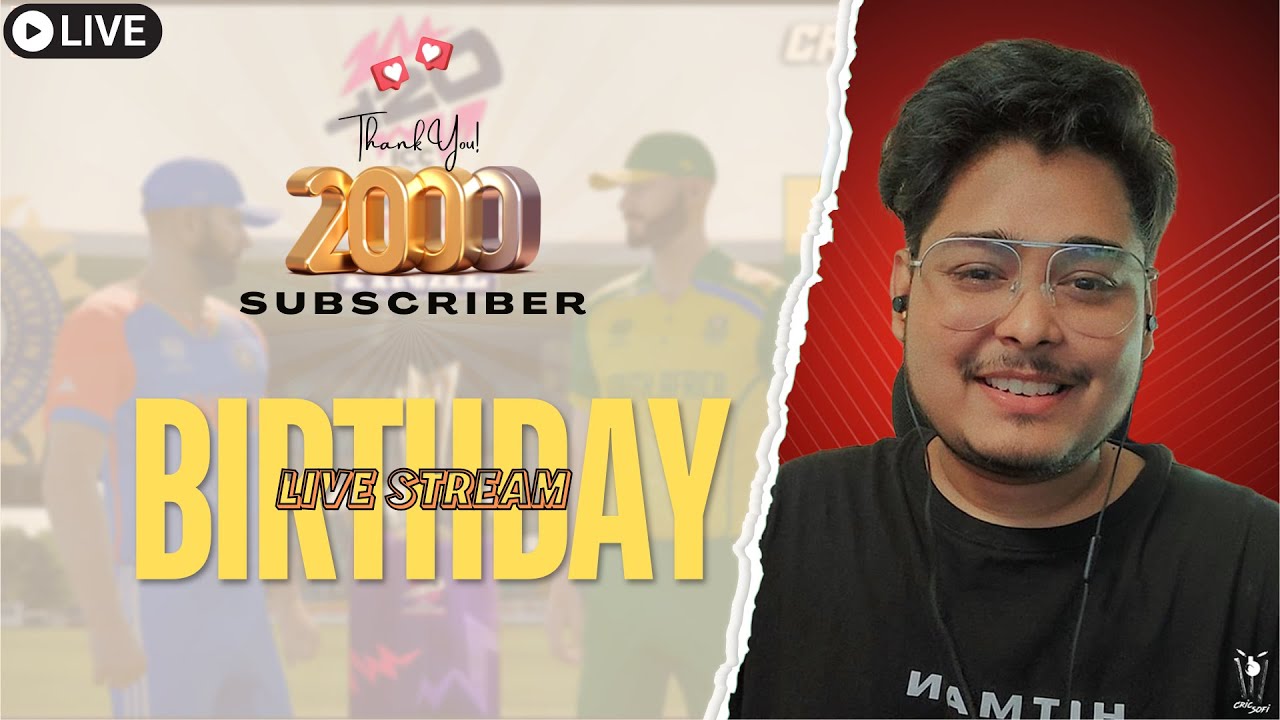2k Celebration & Birthday Live Stream |Cricket 24 Live  