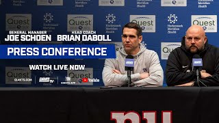 LIVE: GM Joe Schoen & Coach Brian Daboll Press Conference