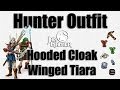 Hunter Outfit - Hooded Cloak / Winged Tiara