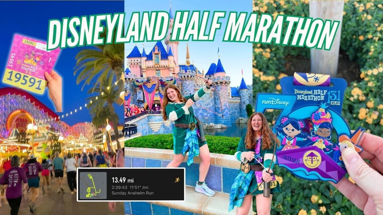 ПРОБЕЖАЛА ПОЛУМАРАФОН ЧЕРЕЗ ДИСНЕЙЛЕНД!! Видеоблог с уикенда полумарафона RunDisney 🏃‍♀️