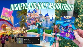 RUNNING A HALF MARATHON THROUGH DISNEYLAND!! RunDisney Half Marathon Race Weekend Vlog 🏃‍♀️