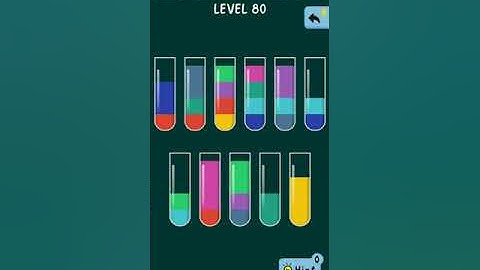 Water Color sort game level 80