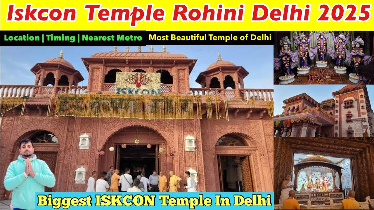 Iskcon Temple Rohini Sec 25 Delhi | Iskcon Temple Delhi Vlog 2025 | Iskcon Temple Nearest Metro