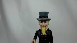 Testing My Reproduction Plastic Uncle Sam Mechanical Coin Bank
