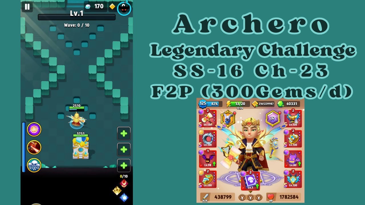 Archero Tower SS16 Ch23 F2P