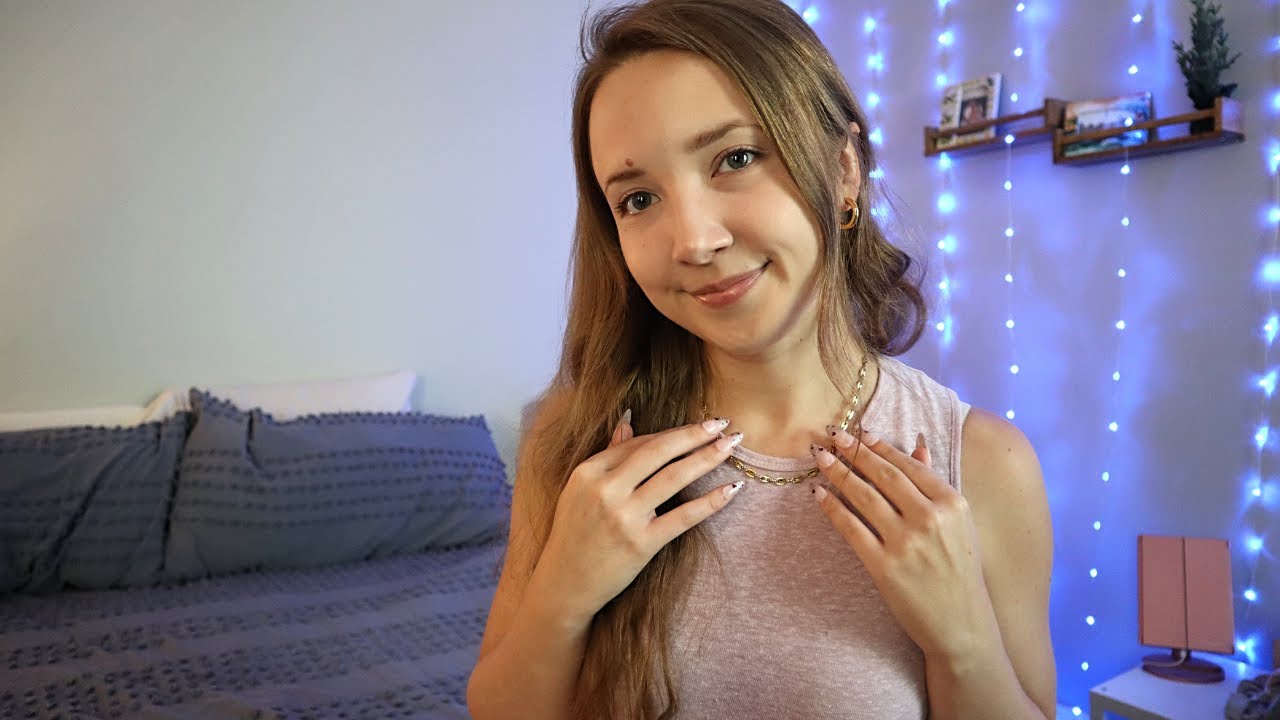 ASMR on myself ✨hair & body triggers w/ long nails!✨