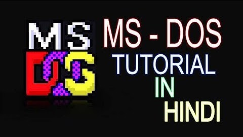 Ms Dos || Disk Operating System || How To Hidden Files & Dir. In DOS Hindi Tutorial For Beginners