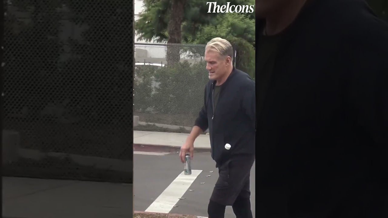 Dolph Lundgren Walks His Way Home After Working Out🏋️‍♂️