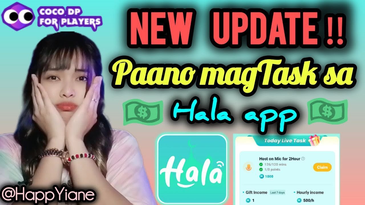 BAGONG UPDATE SA HALA APP | PAANO MAGTASK SA HALA | COCODP COINS