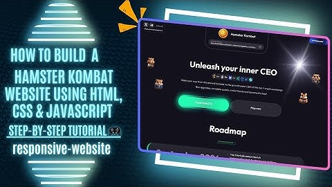🚀 How to Build a Hamster Kombat Website Clone Using HTML, CSS & JavaScript | Step-by-Step Tutorial 🎮