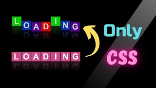 Full Glowing Text Loading Effects Using HTML and CSS || Responsive Text Loader || CSS Animation Effect Update