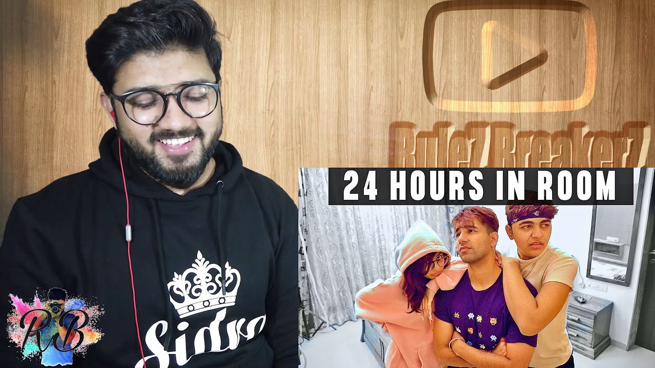 LIVING IN ROOM FOR 24 HOURS | Rimorav Vlogs Reaction! - YouTube