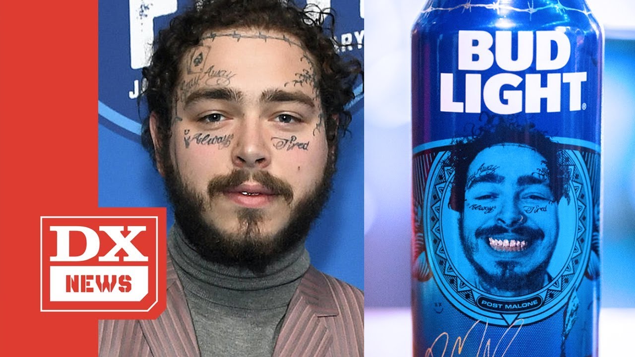 Post Malone S Face Is Now On Bud Light Beer Cans Youtube | SexiezPicz ...