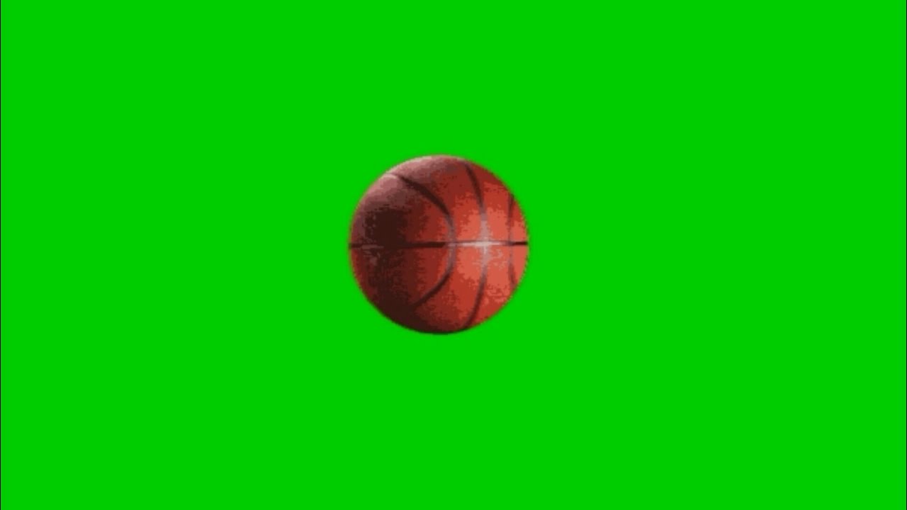 Green screen ball rolling (basketball) HD fx effect. An amazing effect