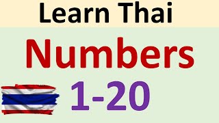 Learn Thai Numbers 1- 20 / Learn Thai for beginning