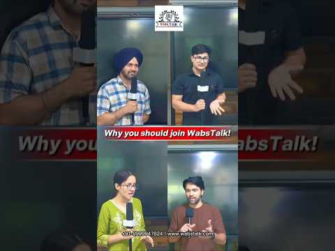 Why you should join WabsTalk to improve your English, public speaking and personality development!