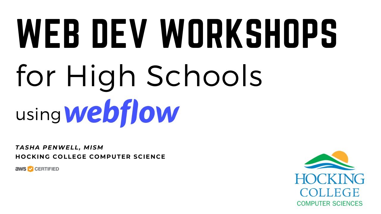 Webflow for Web Dev High School Workshop - YouTube