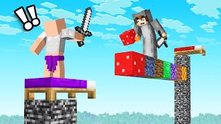 Minecraft BedWars BUT ON PILLARS
